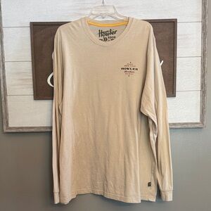 Howler Brothers Men's Beige Long Sleeve Tee